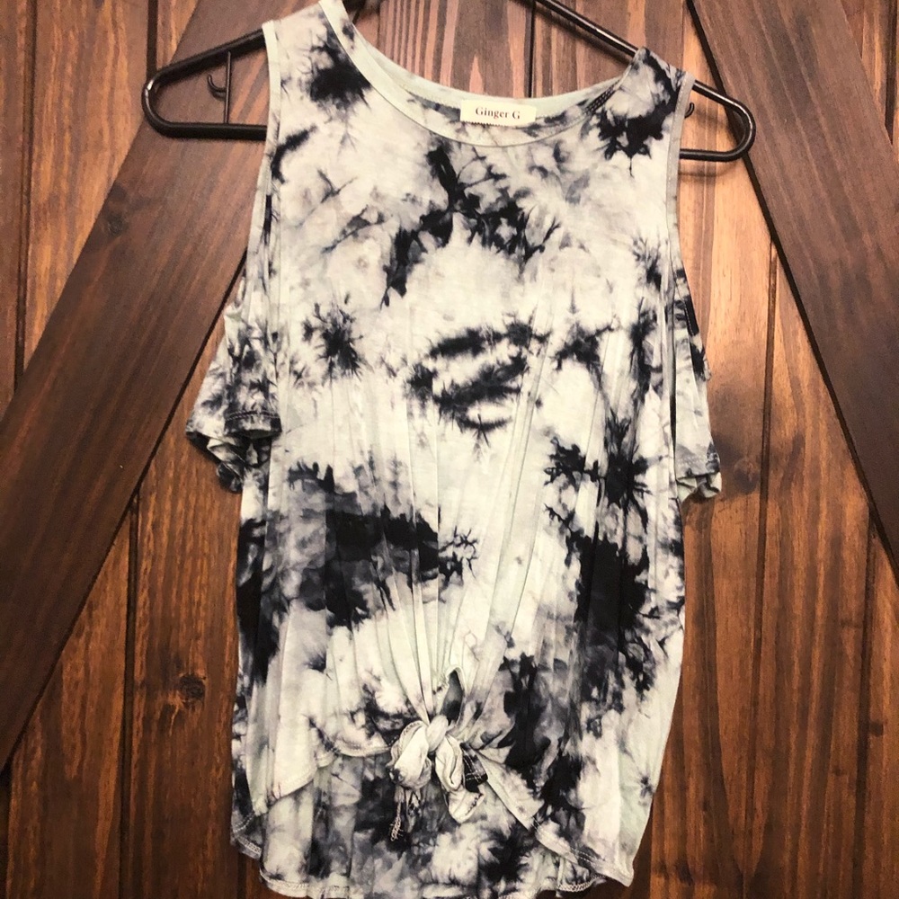 Tie Dye (teal and black)